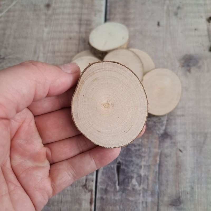5m oval wood slices