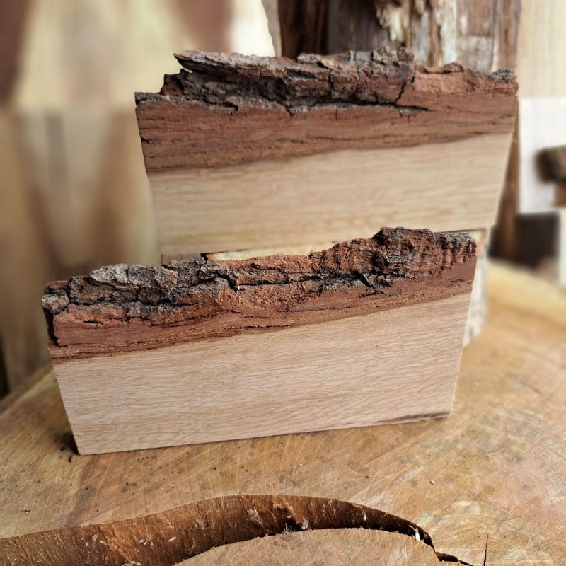 Pair of small oak blanks