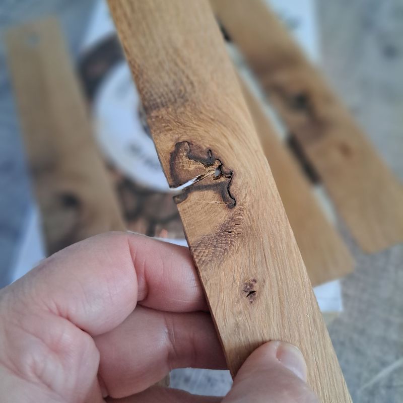 Rustic oak wood bookmarks Rustic oak wood bookmarks