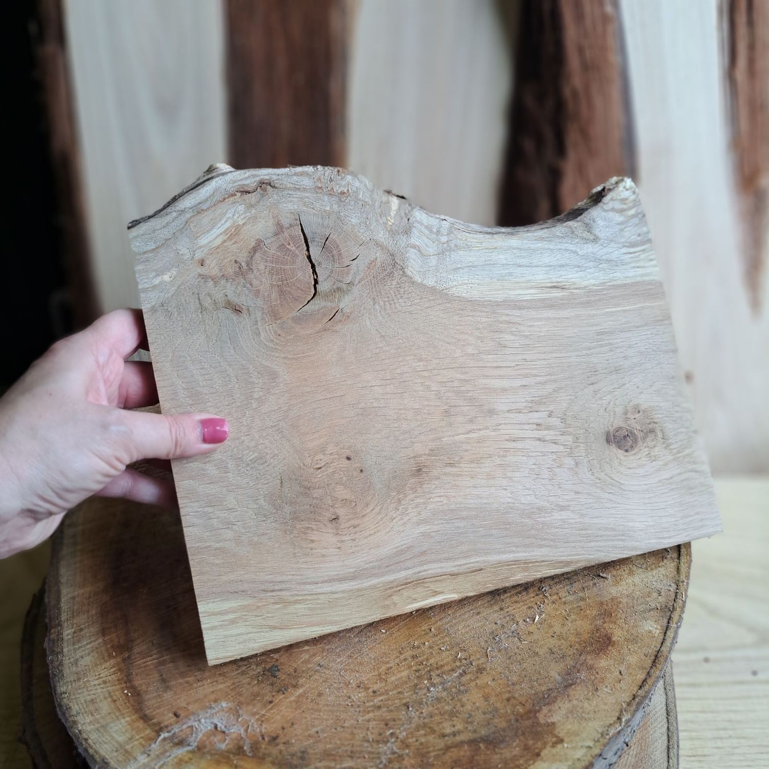 Rustic oak wood blank Rustic oak wood blank