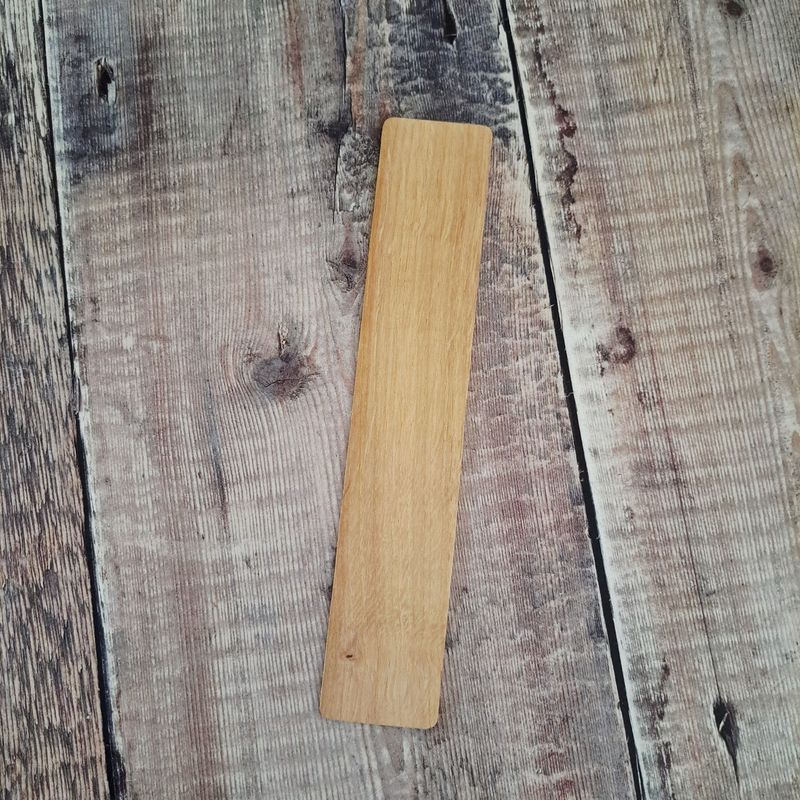 Plain oak bookmark blank