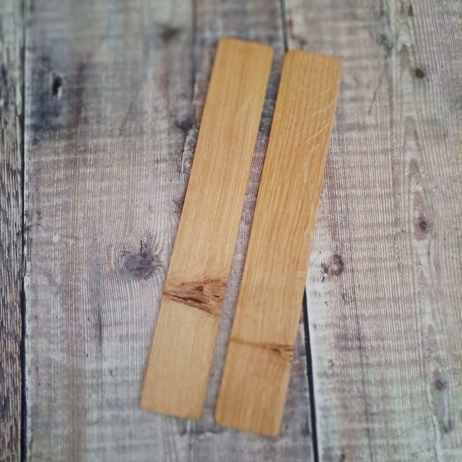Pair of rustic bookmark blanks Pair of rustic bookmark blanks
