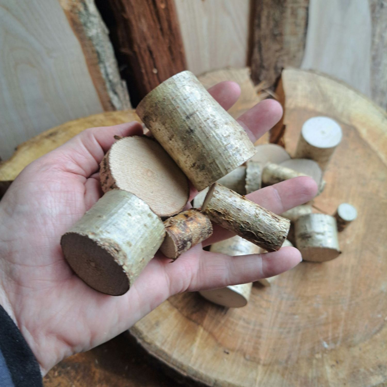 Bulk 50 mini logs, mixed sizes Bulk 50 mini logs, mixed sizes