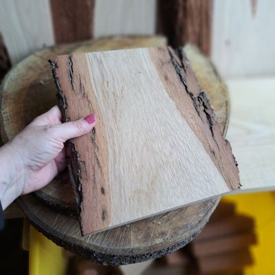 Gnarly barked oak wood piece Gnarly barked oak wood piece