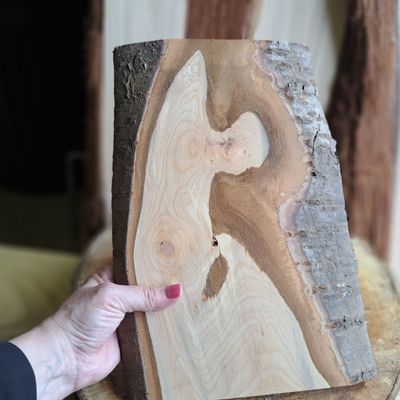 Rustic black cherry pyrography blank