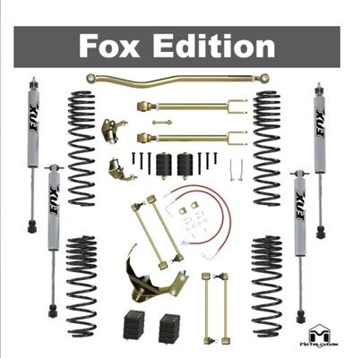 MC JK Wrangler 3.5" 4 door True Dual Rate Lift Kits Fox shocks,Sway bar disconnect,Aftermarket back spacing.12-18 will require exhaust spacer .