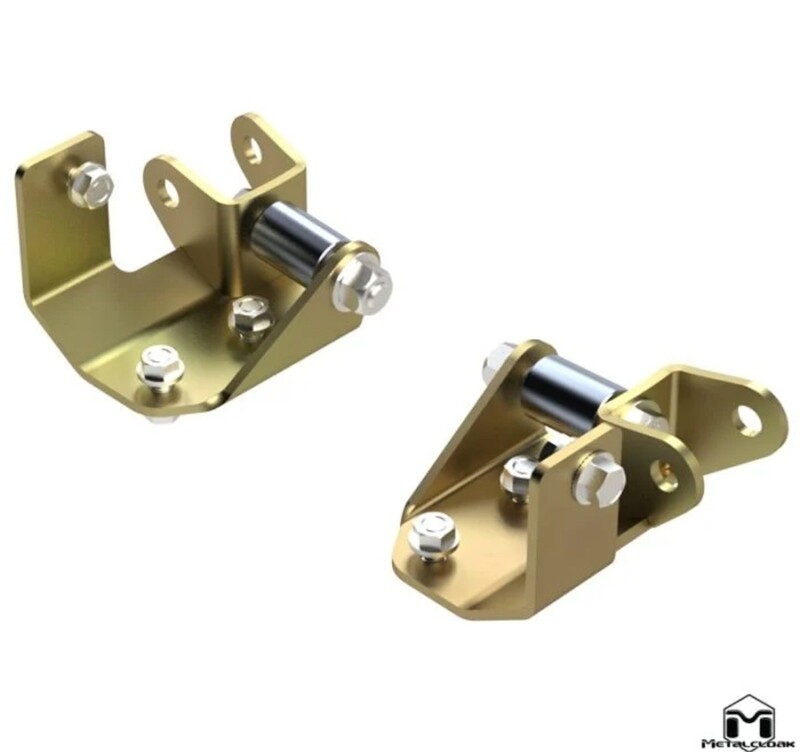 MC 7104 Outboard Shock Mount Spacer, Relocation Kit, JK Lower Front