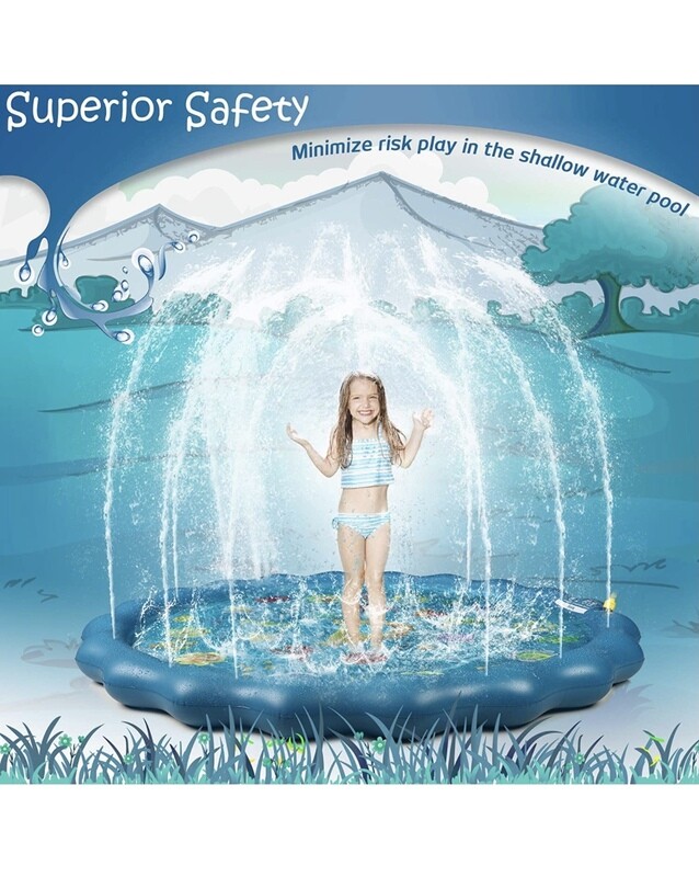 Splash Kids Sprinkler Pad 170cm/67&#39;&#39; Play Mat Wadding Pool Outdoor Water