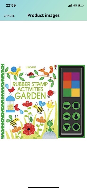 Garden Stamp activity book set