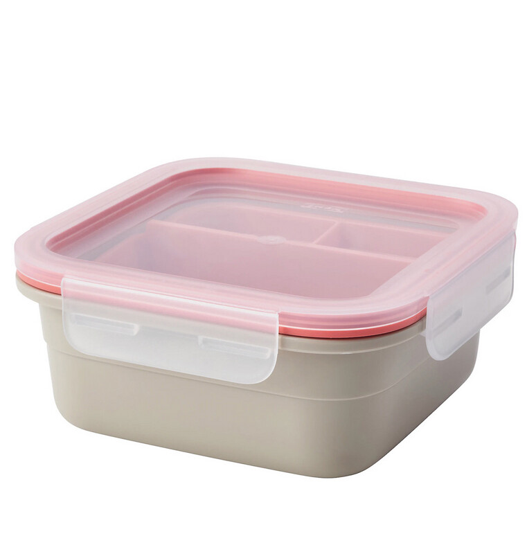 Square Lunch Box With Inserts Microwave Safe