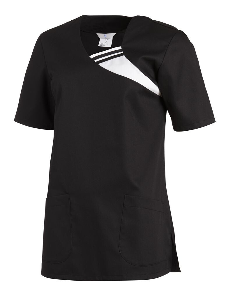 Polo-Schlupfkasack, Damen, Kurzarm von Leiber (L08/1255), Farben: schwarz 10