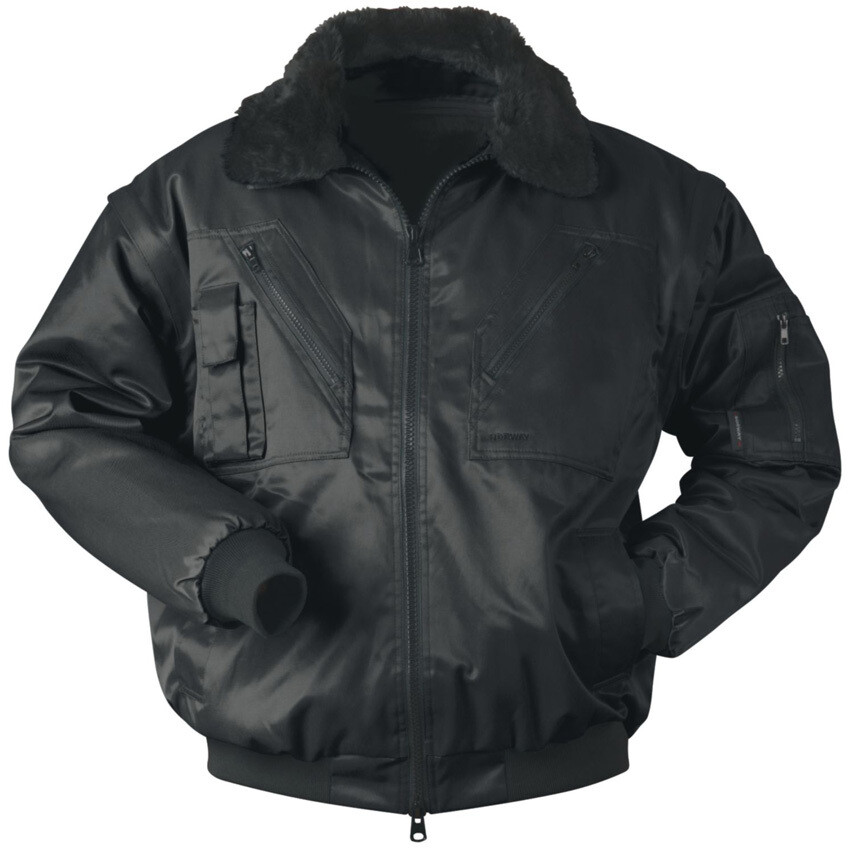 PILOTJACKE SCHWARZ ÄRMEL ABNEHMBAR F23618 NORWAY