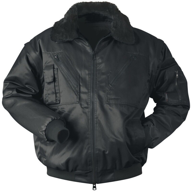 PILOTJACKE SCHWARZ ÄRMEL ABNEHMBAR F23618 NORWAY