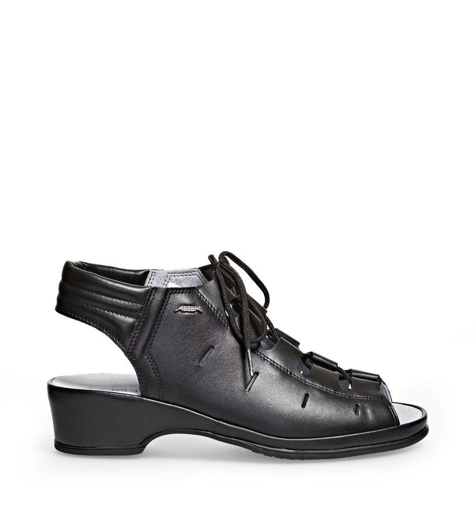 Berufsschuhe Kellnerschuhe Bedienungsschuh Abeba schwarz Leder A3000