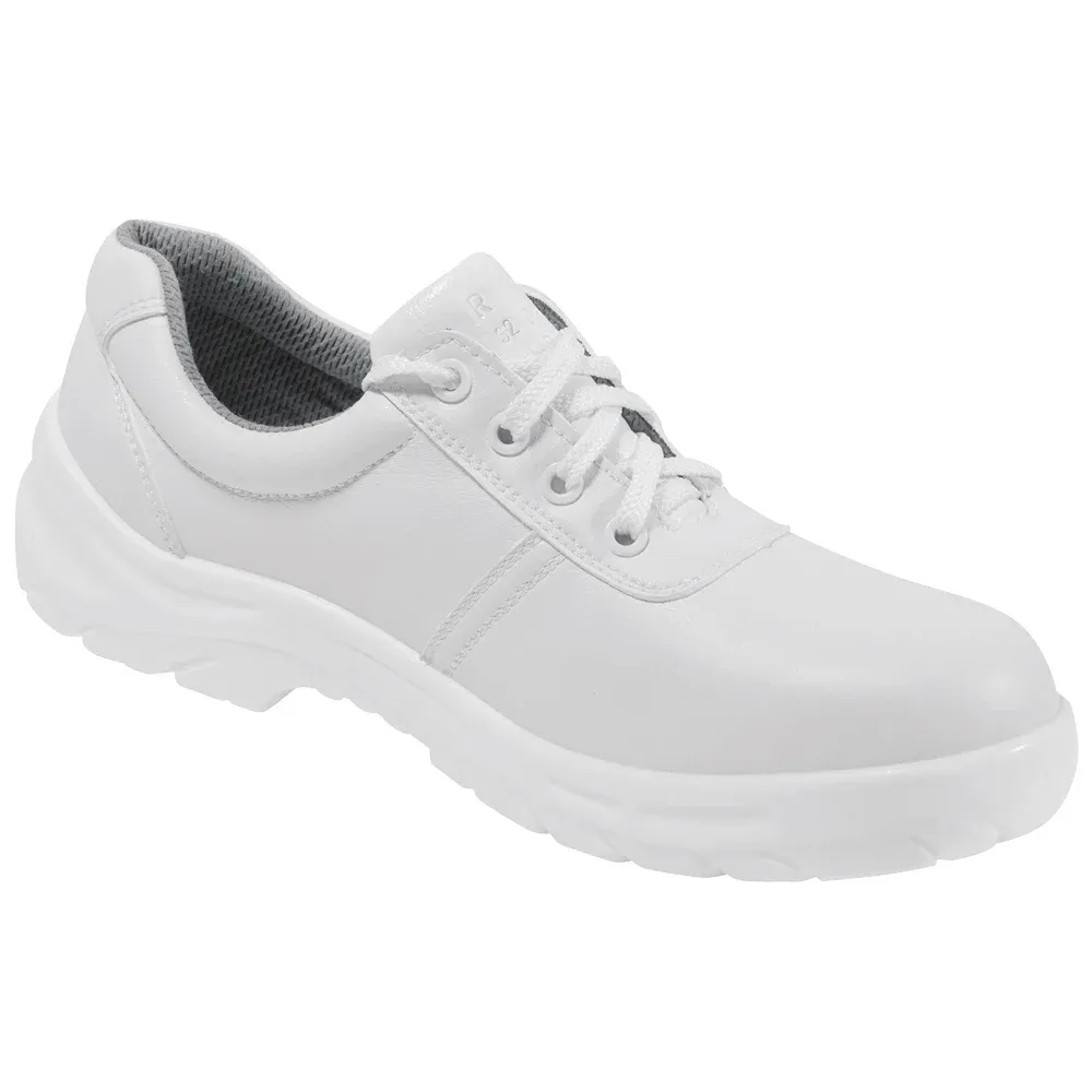 Art.Nr.: F34610  *TERMOLI* HALBSCHUHE  WEISS EN ISO 20 345 S2  Artikelbeschreibung:  Norm: EN ISO 20345 S2 SRC  Farbe: weiß  Schuhweite: 10,5  Größen: 35–48  • Schaft aus Mikrofaser