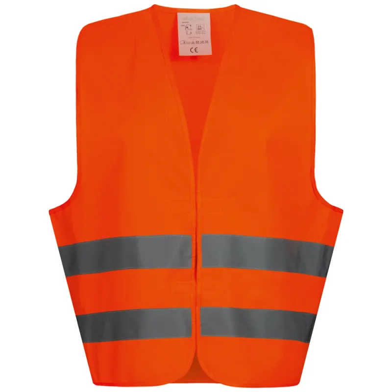 Art.Nr.: F22686 *OSKAR* POLYESTER-WARNWESTE ORANGE WICA-TEX® EN ISO 20471/2