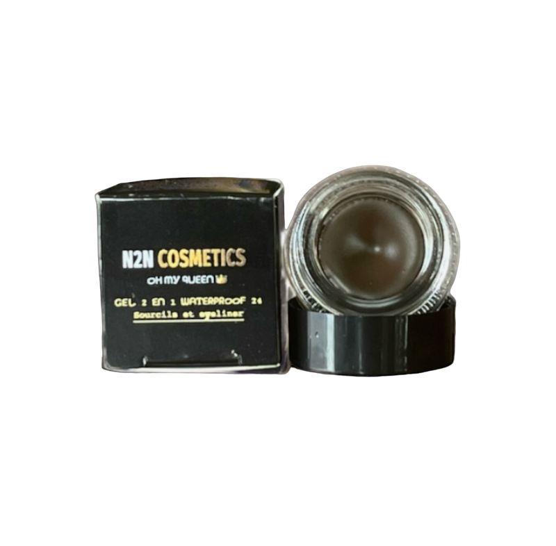 GEL 2 EN 1 WATERPROOF Sourcils et eyeliner 24H ( ???????? ) GEL 2 EN 1 WATERPROOF Sourcils et eyeliner 24H ( ???????? )