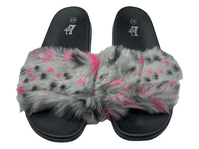 Ladies Fur Slipper
