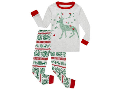 FF Long Sleeve Pajamas Reindeer