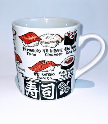 日本製 MUG 壽司圖案馬克杯