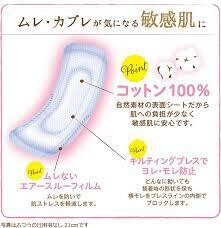 FreeNe Cotton 100% Without Wings for Normal Days 21cm 24pcs(Made in Japan)