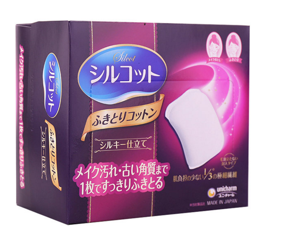UNICHARM silcot cotton pads (Made in Japan)