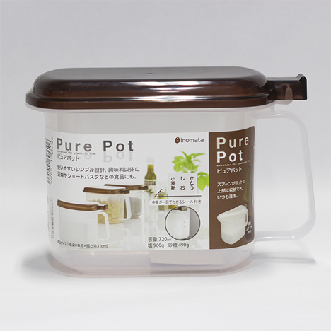 Condiment Holder Pure Pot (16.2x8.9xH11.1cm 720ml) (Made in Japan)