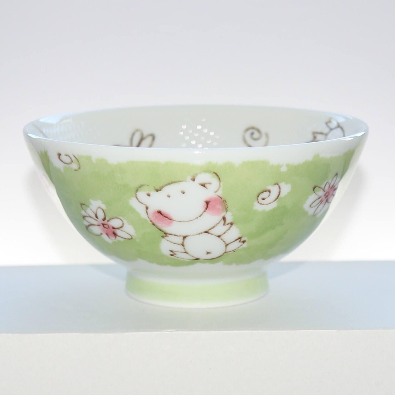 Bowl Smile Animal Frog Kids Rice Bowl 11cm Mino Ware Made in Japan