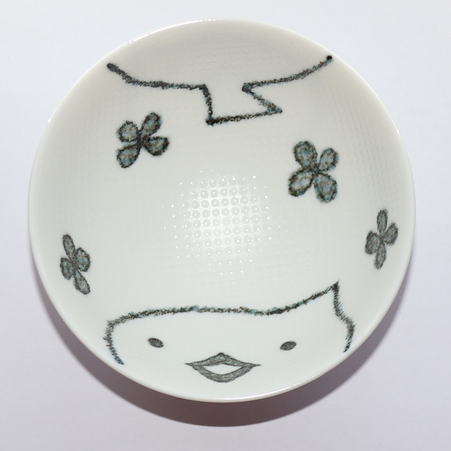 Bowl Smile Animal Chick Kids Rice Bowl 11cm Mino Ware Made in Japan