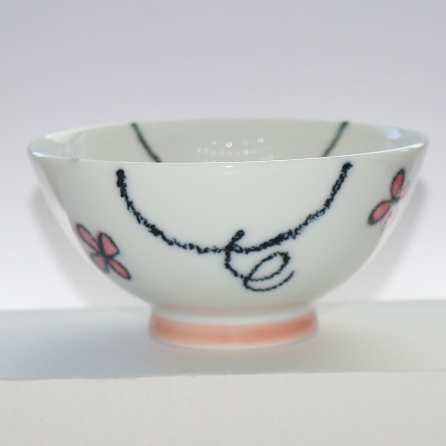 Bowl Smile Animal Piggy Kids Rice Bowl 11cm Mino Ware Made in Japan