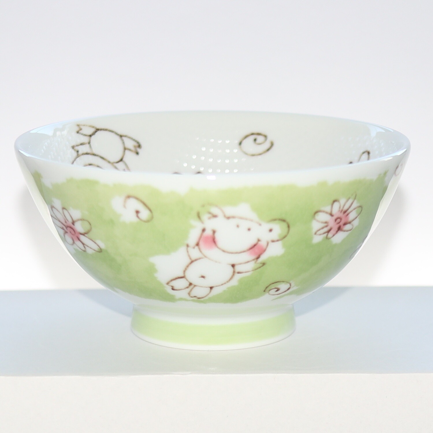 Bowl Smile Animal Frog Kids Rice Bowl 11cm Mino Ware Made in Japan