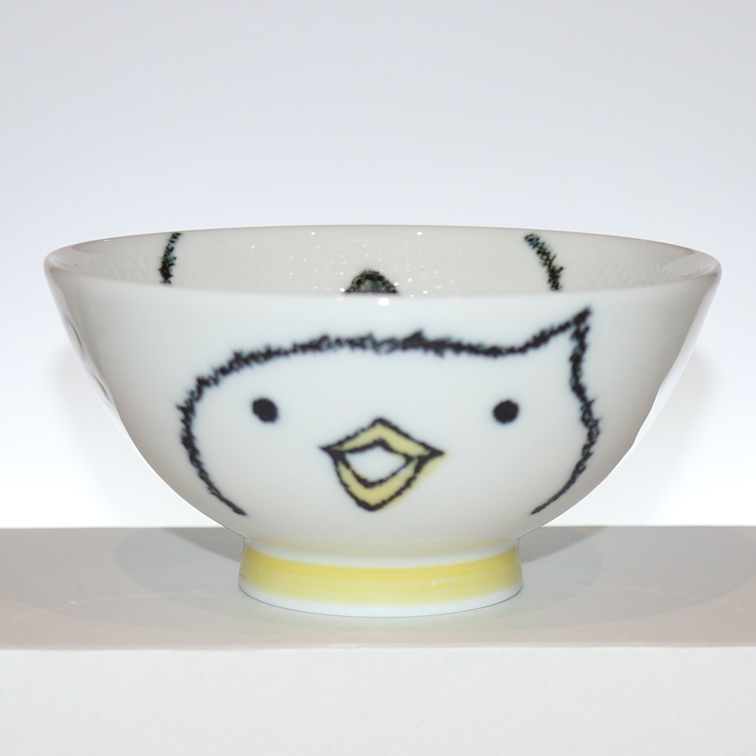 Bowl Smile Animal Chick Kids Rice Bowl 11cm Mino Ware Made in Japan