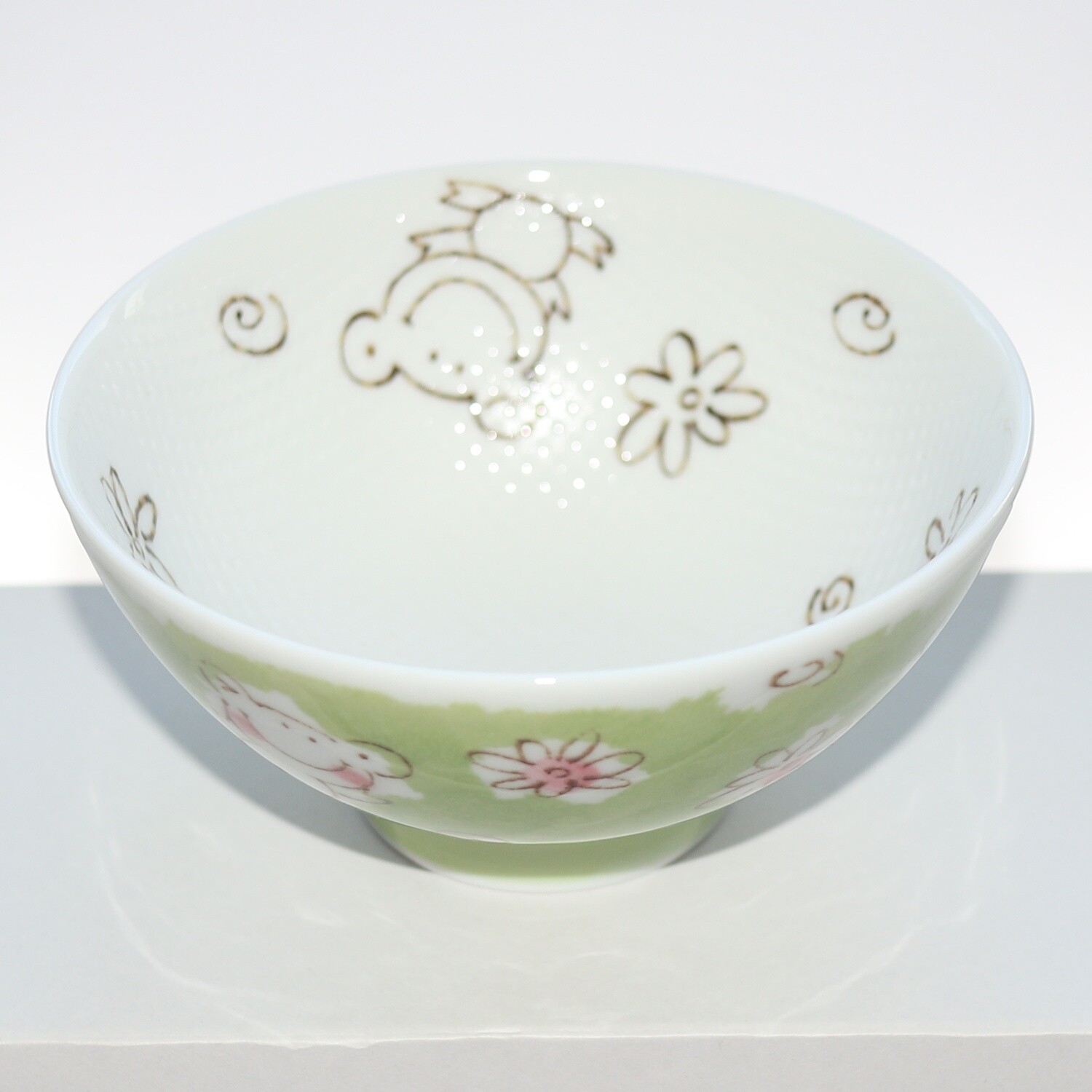 Bowl Smile Animal Frog Kids Rice Bowl 11cm Mino Ware Made in Japan