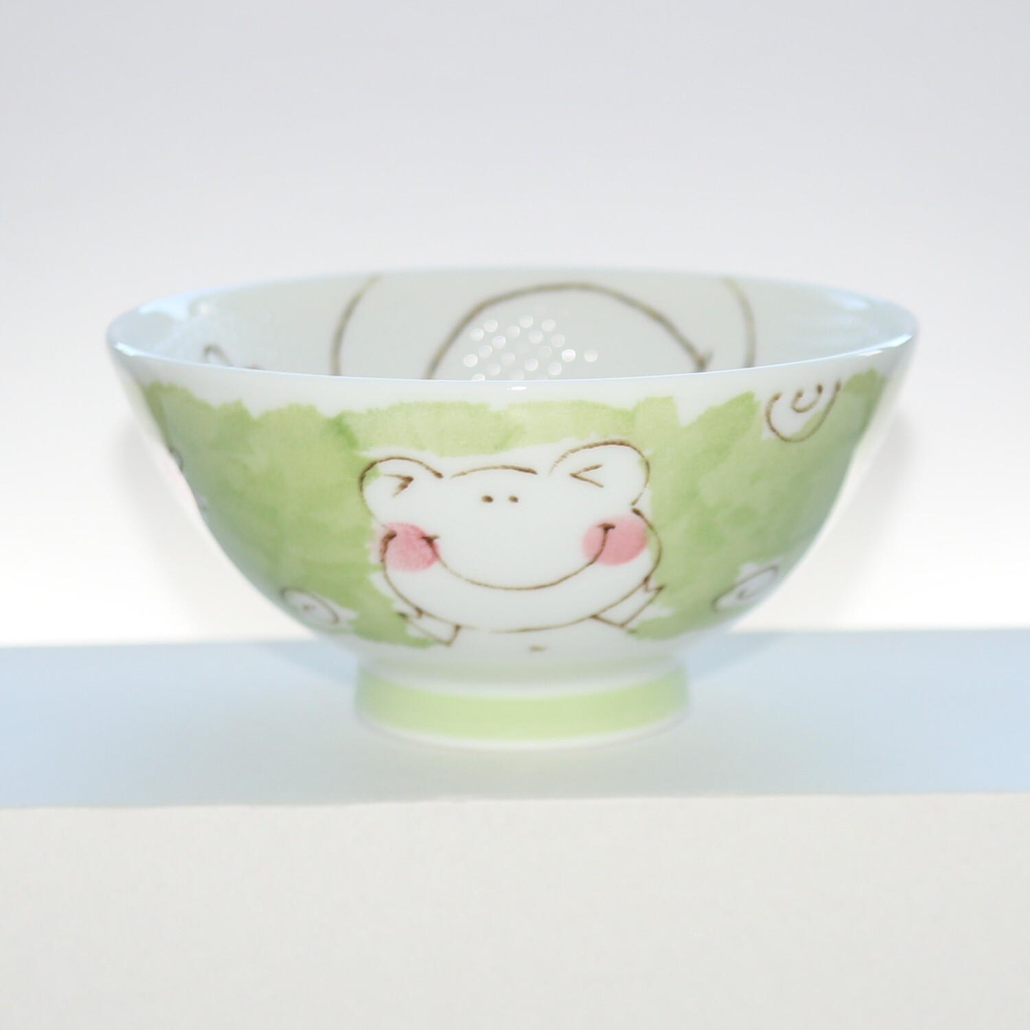 Bowl Smile Animal Frog Kids Rice Bowl 11cm Mino Ware Made in Japan