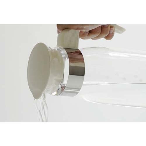 Made in Japan HARIO heat-resistant glass refrigerator pot slim N 1400ml white