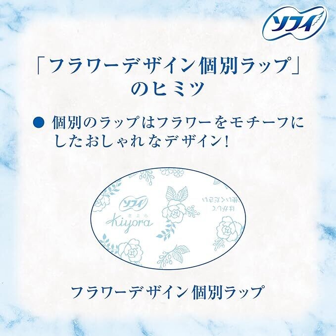 Unicharm Sofy Kiyora Pantyliners fragrance free (72 Pads) (Made in Japan)