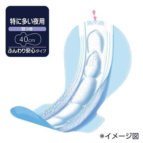 Unicharm Sofy Super-Deep-Sleep Guard Sanitary Napkins 40cm heavy flow night use 16 Pcs (Made in Japan)