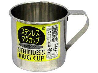 Stainless Mug Cup (250cc) 7.5 x 7 cm (Made in India)
