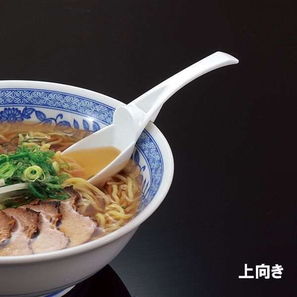 Slip Free Ramen Spoon 3 Pcs Clear White (Made in China)