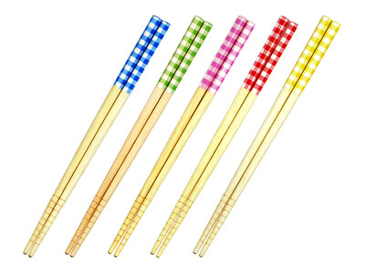 Chopsticks with White Check 19.5cm