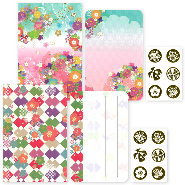 Japanese-style Gift Envelope (Lai See) (5 pcs) (Made in Japan)