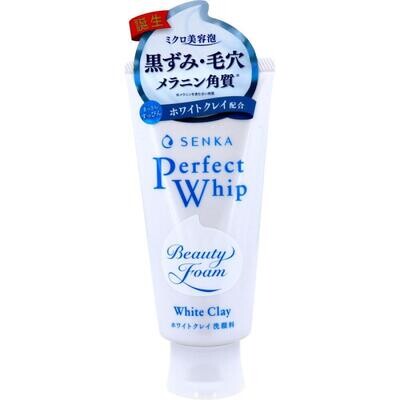 Shiseido SENKA Perfect Whip Face Cleansing Foam White Clay (Made in Japan)
