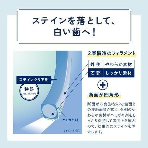 SUNSTAR Ora2me Stain Clear Toothbrush Soft (1 Piece) (Made in Japan)