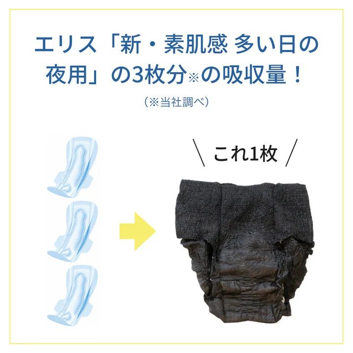 Ellis Shorts M~L Size Day/Night Long Use Black Color 4 Pieces (Made in Japan)