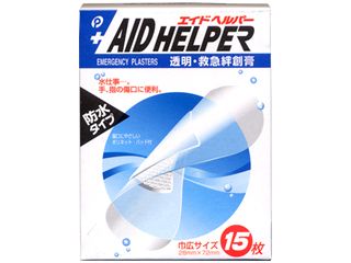 AID HELPER Waterproof Adhesive Tape, 15 Pieces (Made in Japan)