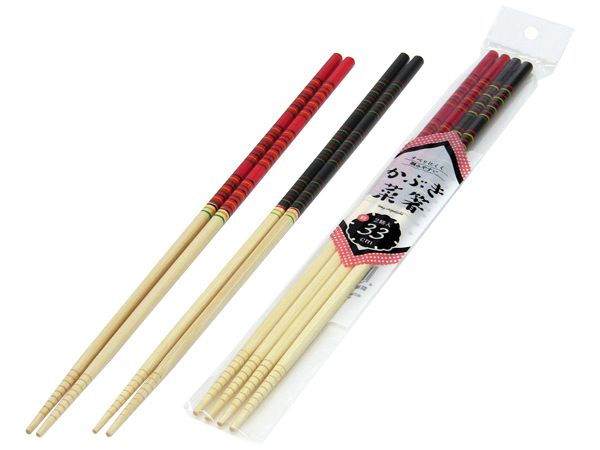 【Secure Grip, Non-slip Cooking Chopsticks】33cm Kabuki Vegetable Chopsticks, Set of 2 (Made in China)