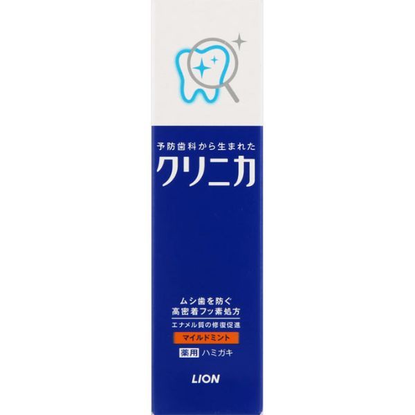 Lion Clinica Toothpaste Mild Mint 30g A highly adhesive fluoride formula (Made in Japan)
