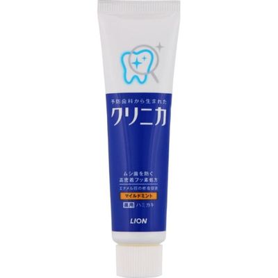 Lion Clinica Toothpaste Mild Mint 30g A highly adhesive fluoride formula (Made in Japan)