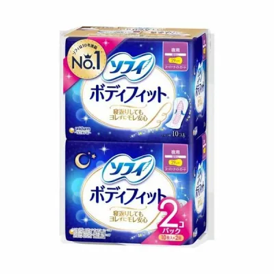 Unicharm Sofy Body Fit Super Night Guard 29cm No wing 10pcs x 2 Packs (Made in Japan)
