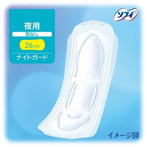 Unicharm Sofy Body Fit Night Guard 26cm No wing 11pcs x 2 Packs (Made in Japan)